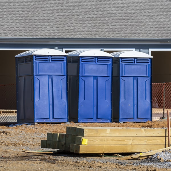 how often are the portable toilets cleaned and serviced during a rental period in New Trier Minnesota